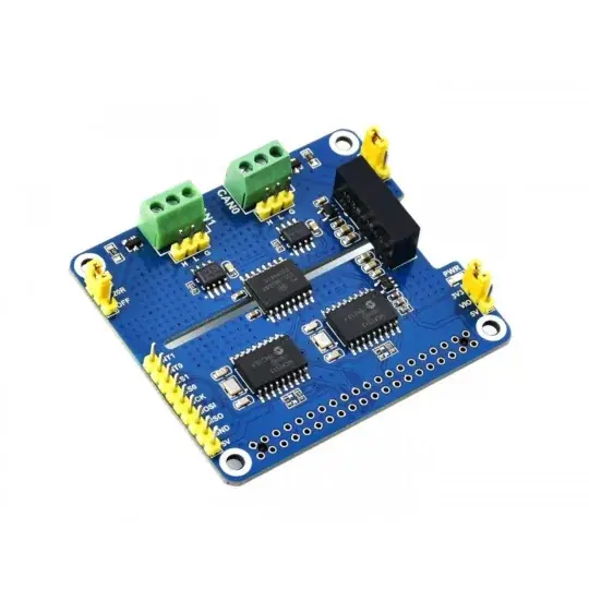 Ihned K Objednání CAN Expansion HAT - 2-kanálový izolovaný CAN štít pro Raspberry Pi - MCP2515 + SI65HVD230 - Waveshare 17912