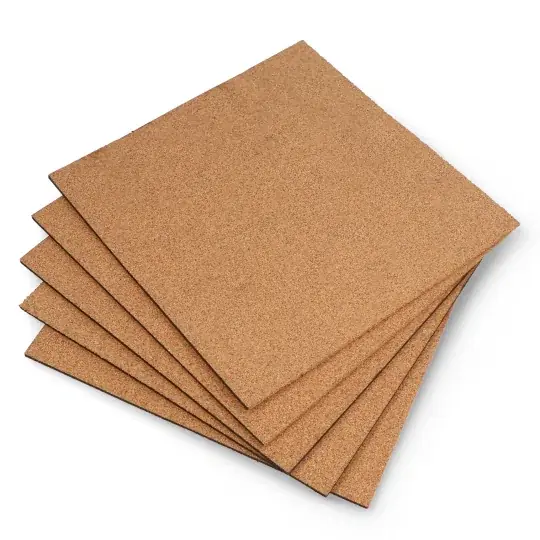 Korková deska jemnozrnná - 3mm - 200x200mm - 5 ks. Vysoce Kvalitní