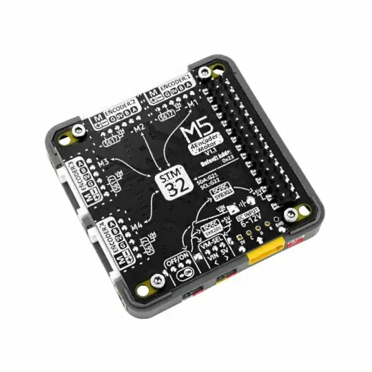 Kup Teď 4EncoderMotor Module V1.1 - 4kanálový ovladač motoru - STM32 + BL5617 - pro vývojové moduly M5Core - M5Stack M138-V11