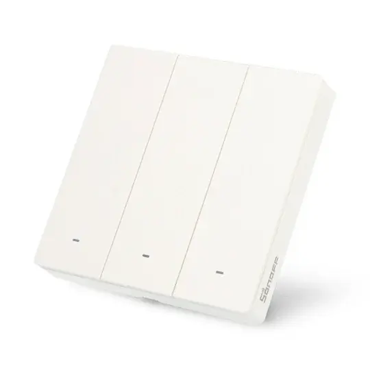 Sonoff M5-3C-86W - inteligentní nástěnný WiFi/Matter vypínač - 3-kanálový - bílý Expresní Doručení