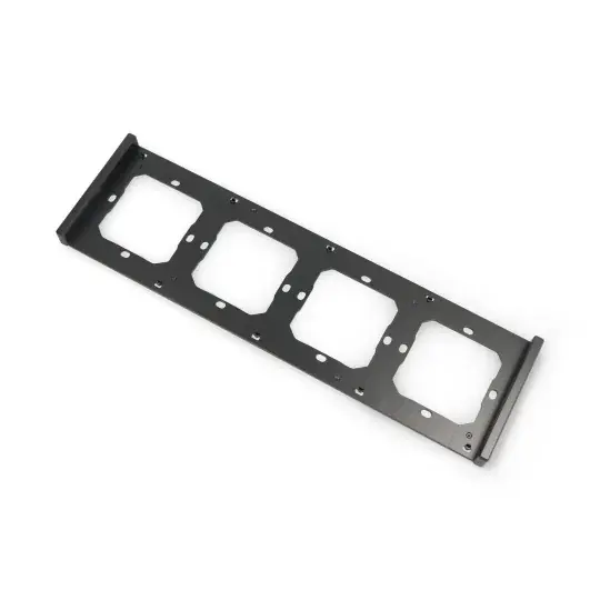 Sonoff M5-4C-80-F - rámeček pro nástěnný vypínač M5-80 - čtyřnásobný - černý Levný