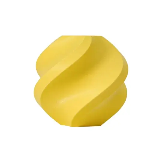Nejprodávanější Bambu Lab PLA matné vlákno 1,75 mm 1 kg – součástí balení s opakovaně použitelnou cívkou – citronově žlutá