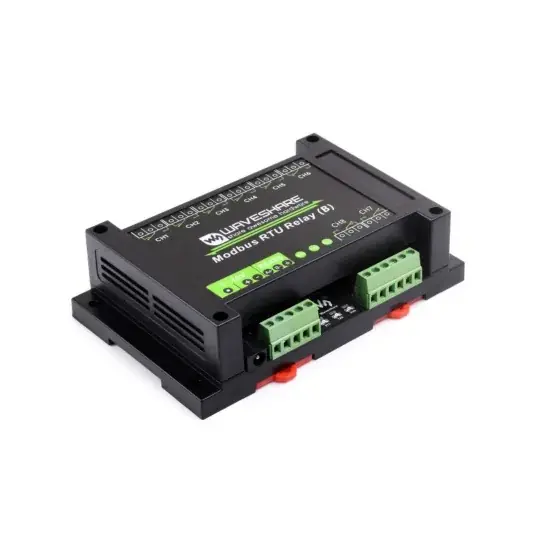 Reléový modul 8 kanálů s optoizolací - kontakty 10A/250VAC/30VDC - cívka 7V-36V - Modbus RS485 - Waveshare 25739 Cenově Výhodný