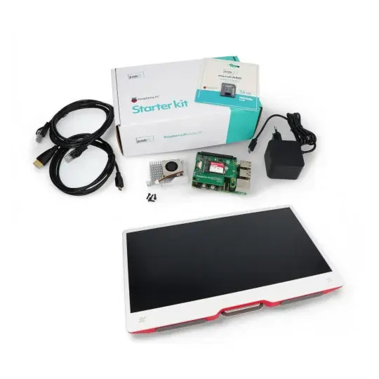 Cenová Bomba Sada justPi Pro s Raspberry Pi 5 8GB + SSD + monitor + 32GB microSD + příslušenství