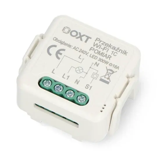 Značkový Tuya - Jednokanálové mini WiFi relé - Aplikace pro Android/iOS - OXT SWT21P