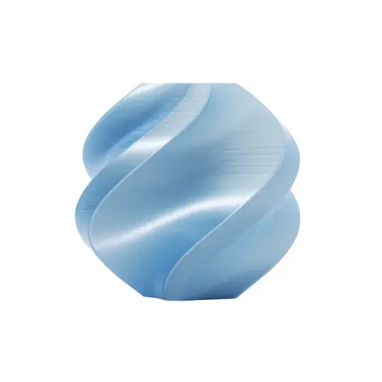 Autentický Bambu Lab PLA Silk+ Filament 1,75 mm 1 kg - s opakovaně použitelnou cívkou - Baby Blue