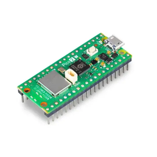 Objednat Nyní Raspberry Pi Pico 2 WH - RP2350 ARM Cortex M33 + CYW43439 - WiFi/Bluetooth - s konektory