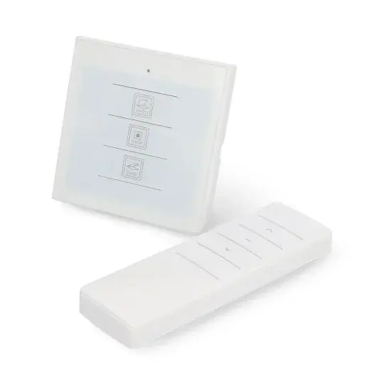 Panelový/nástěnný ovladač s napájením pro elektrické pohony 24V DC + dálkové ovládání - Elektrobim STE-03 Ověřený