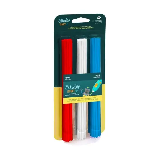 Speciální Cena 3Doodler Start+ filament 2,5 mm - 75 kusů - třešňově červená/jednoduše bílá/oceánově modrá