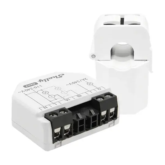 Víkendová Akce Shelly EM Gen3 - jednofázový elektroměr + transformátor 50A - WiFi/Bluetooth - aplikace pro Android/iOS