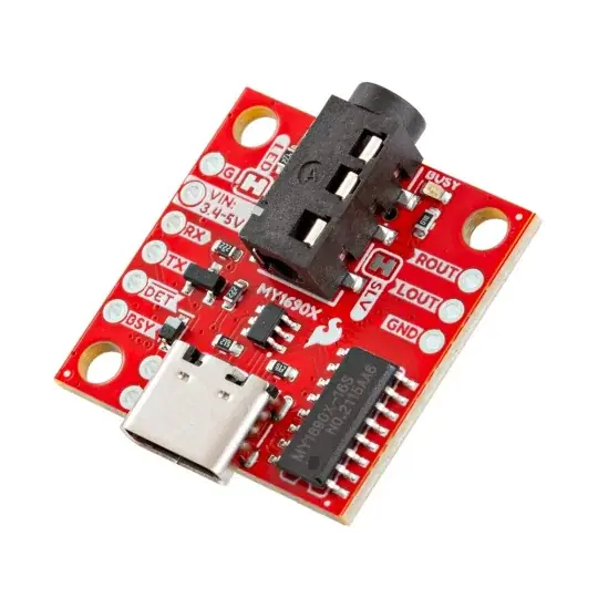 Přehrávač audio - MP3 a WAV - MY1690X-16S - SparkFun BOB-28038 Aktuální