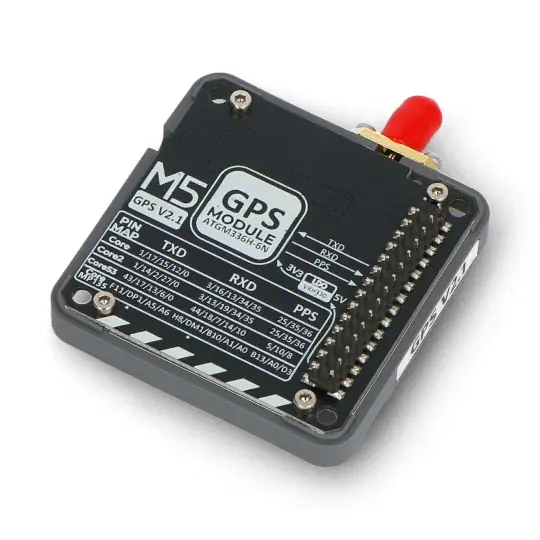 GPS modul v2.1 s SMA anténou - AT6668 - pro vývojové moduly M5Core - M5Stack M003-V2.1 Autentický