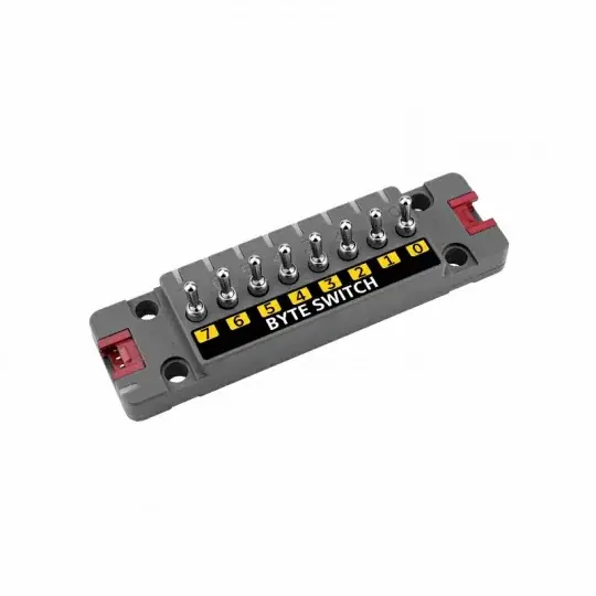 ByteSwitch - 8 přepínačů + 9 RGB diod WS2812C - STM32G031 - Rozšiřující modul jednotky - M5Stack U191 Nejprodávanější