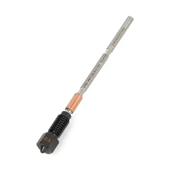 0,5mm E3D Prusa tryska s vysokým průtokem ObXidian pro Nextruder - filament 1,75 mm - nástrojová ocel + E3DLC Výhodná Nabídka