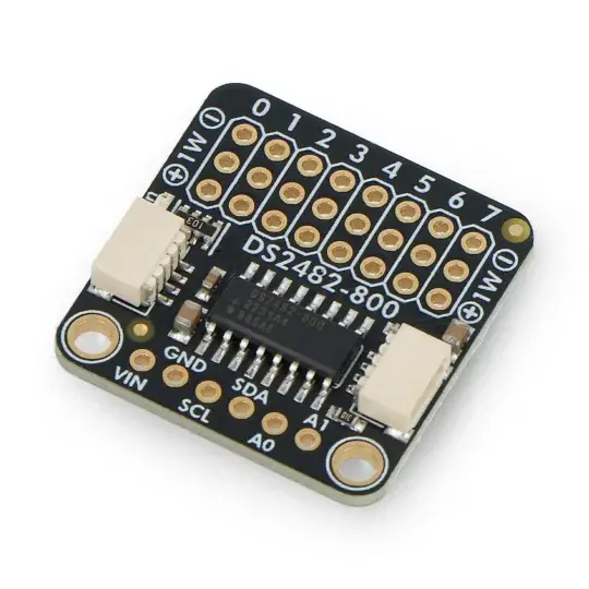 Horká Nabídka DS2482S-800 - Převodník I2C na 1-Wire, 8 kanálů - STEMMA QT/Qwiic - Adafruit 6027