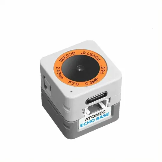 AtomS3R-CAM AI Chatbot - Vývojová sada AtomS3R s modulem pro rozpoznávání hlasu Atomic Echo Base a kamerou - M5Stack K147-CAM Aktuální