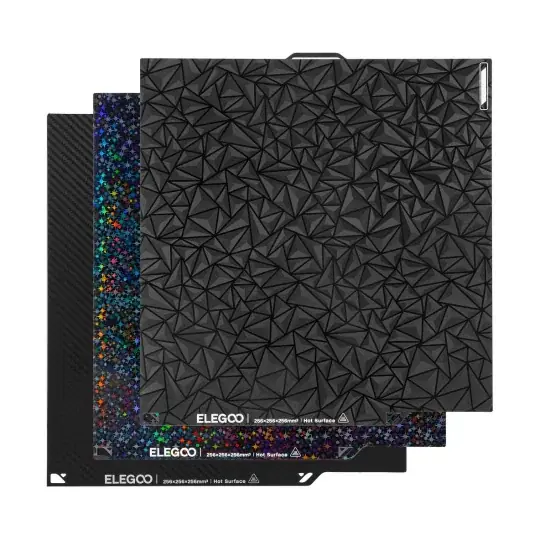 Must-Have Sada oboustranných magnetických podložek pro 3D tiskárny Elegoo Centauri Carbon/Centauri - 3 ks - 256x256 mm