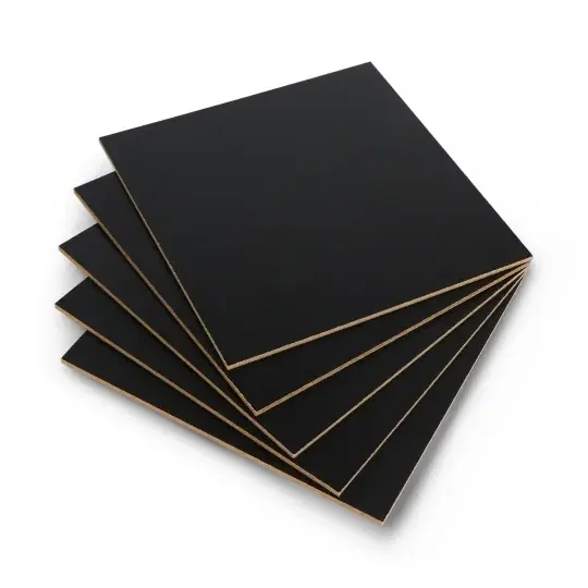 Černá HDF deska - 3mm - 160x160mm - 5ks. Cenový Hit
