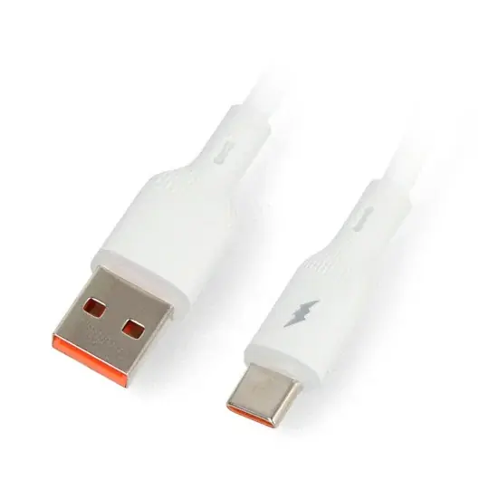 Cenový Hit Kabel USB A - USB C 2.0 s podsvícením - silikonový - 1 m - Akyga AK-USB-59