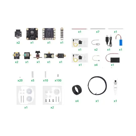 Rychlé Dodání CyberBrick Beginner Hardware Kit - ZK004 - sada pro stavbu a programování modelů na dálkové ovládání - Bambu Lab