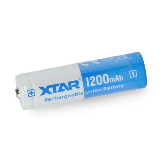 Ověřený 14500 Li-Ion Xtar 1200mAh článek s ochranou