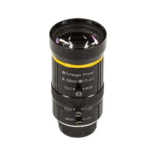 Varifokální objektiv 8-50mm s bajonetem C F1.4 pro HQ kameru Raspberry Pi + adaptér C-CS - ArduCam LN057 Odeslání Ihned