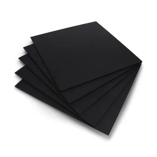 Matné černé lité plexisklo - 3mm - 290x290mm - 5ks. Expresní Doručení