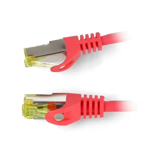 Síťový kabel Lanberg Ethernet Patchcord S/FTP 6a 0,25m - červený Hit Sezóny