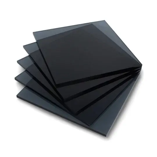 Horká Nabídka Plexisklo s kouřovým grafitem - 6 mm - 200x200 mm - 5 ks.