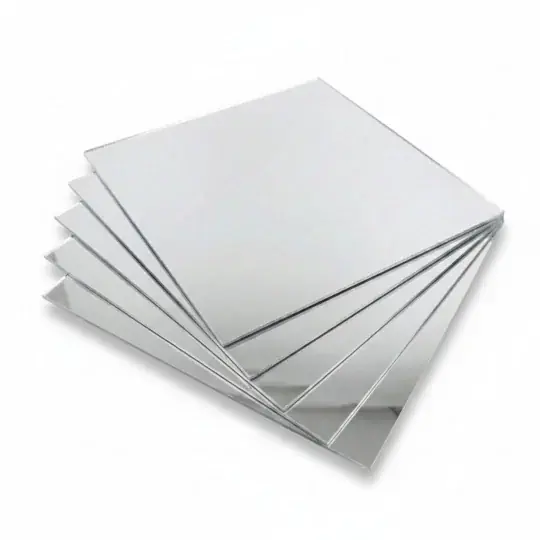 Plexi stříbrné zrcadlo - 2mm - 200x200mm - 5ks. Autentický