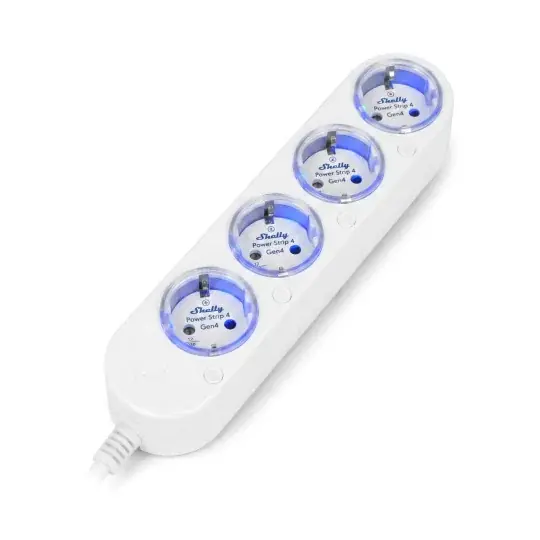 Cenový Hit Shelly Power Strip 4 Gen4 - Chytrý prodlužovací kabel - Bílý