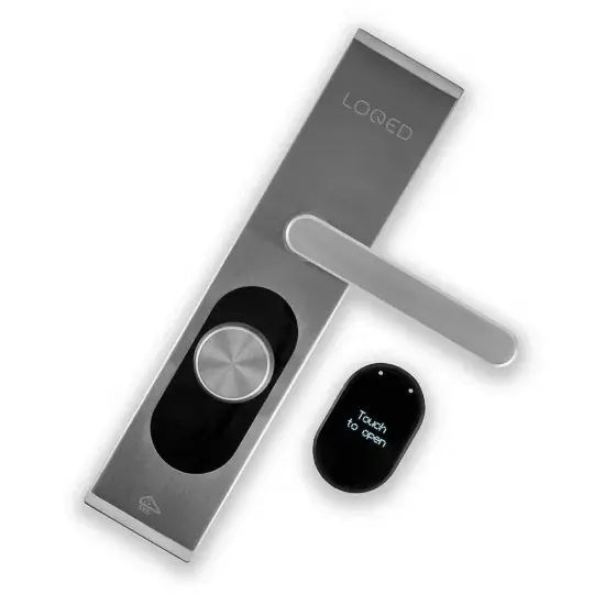 Shelly LOQED Chytrý zámek - WiFi/Bluetooth chytrý zámek dveří - aplikace pro Android/iOS - stříbrný Značkový