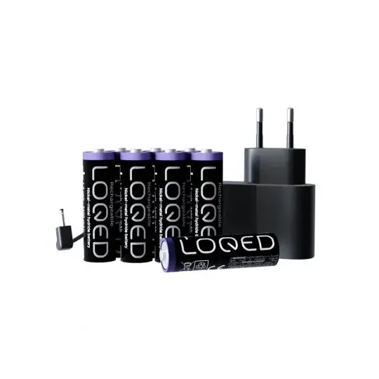 Výhodná Nabídka Shelly LOQED Power Kit - 8x AA Ni-MH baterie + napájecí zdroj - pro chytrý zámek LOQED