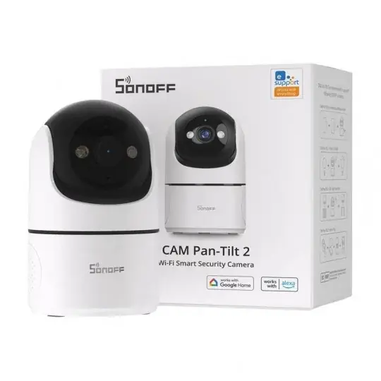 Sonoff CAM Pan-Tilt 2 - Chytrá 360° WiFi kamera - Aplikace pro Android/iOS Nízká Cena