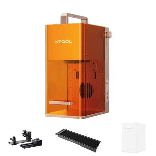 Zlevněný xTool F2 - 15W diodový a 5W infračervený laserový gravírovací stroj - Deluxe verze