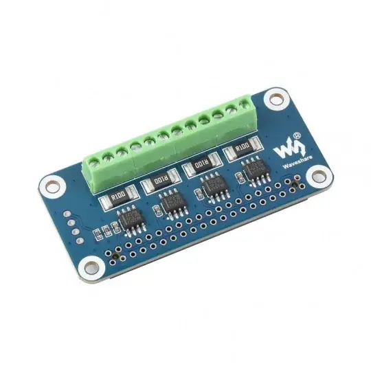 4kanálový HAT pro monitorování proudu, napětí a výkonu pro Raspberry Pi - I2C/SMBus - Waveshare 17539 Nejprodávanější