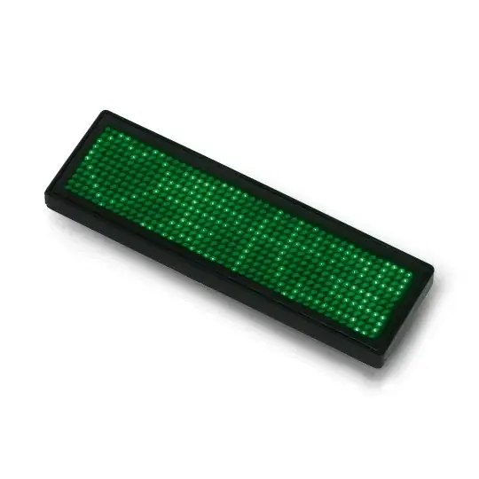 Vysoce Kvalitní Programovatelná LED jmenovka 93x30mm - USB textový displej - zelená