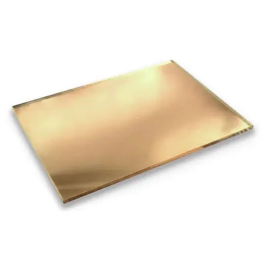 Speciální Cena PMMA akrylová deska - 3 mm - 400x600 mm - zlaté zrcadlo - 1 ks.