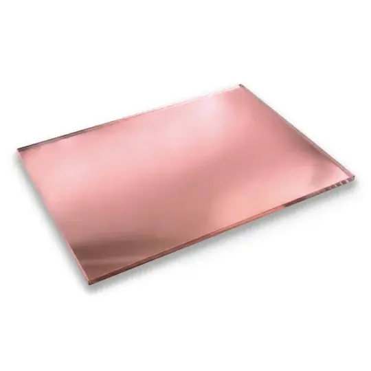 PMMA akrylová deska - 3 mm - 400x600 mm - zrcadlo růžové zlato - 1 ks. Oblíbený