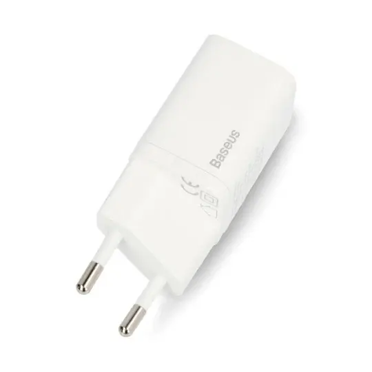 Rychlonabíječka Baseus Super Si s USB-C napájecím adaptérem - 5V/3A 20W - bílá Kup Teď