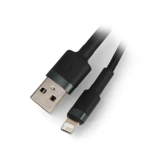 Značkový Kabel Baseus Cafule USB A - Lightning, šedo-černý, 2 m