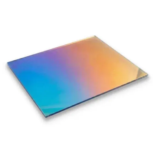 PMMA akrylová deska - 3 mm - 400x600 mm - duhově modrá - 1 ks. Zlevněný