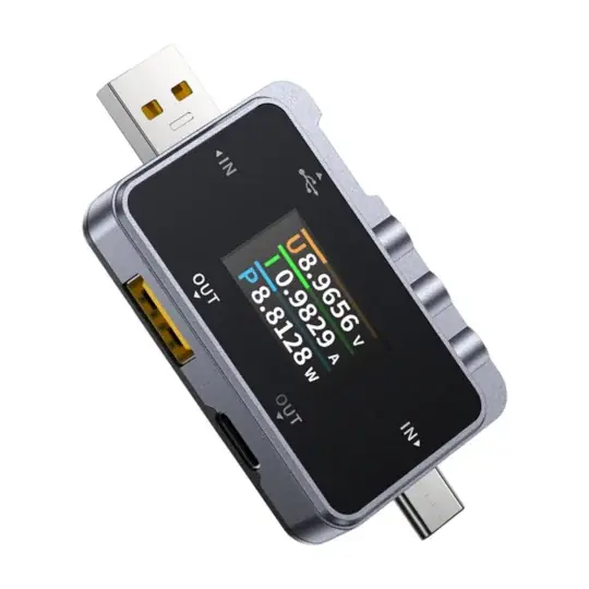 Hit Sezóny FNIRSI FNAC-28 2v1 USB tester - měřič napětí, proudu a výkonu z USB A/USB C portu