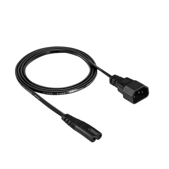 Prodlužovací kabel IEC C7/IEC C14 - 1,5 m černý - Akyga AK-PC-15A Must-Have