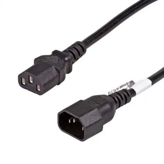 Prodlužovací kabel IEC C13/IEC C14 - 5m černý - Akyga AK-PC-11A Akční Nabídka