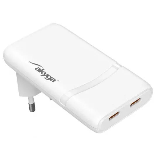 Cenový Hit Napájecí zdroj 2x USB C 5-20V/2.25-3A - Akyga AK-CH-32