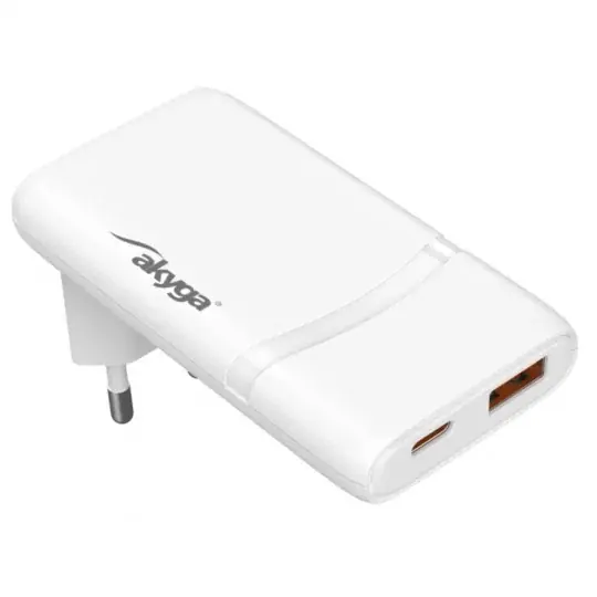 Napájecí zdroj s USB typu C a USB typu A - 5-20V/1,35-3A - Akyga AK-CH-31 Objednat Nyní