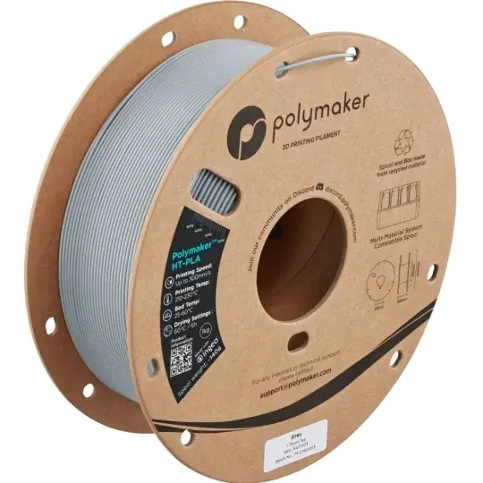 Akční Cena Filament Polymaker HT-PLA 1,75 mm 1 kg - šedý