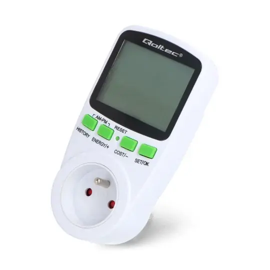 Akční Cena Wattmetr - měřič spotřeby energie - 3680 W - 16 A - Qoltec 50627