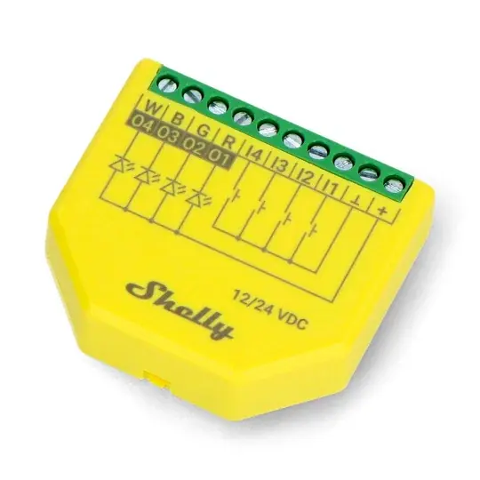 Cenový Hit Shelly Plus RGBW PM - ovladač LED pásků 12/24VDC - WiFi/Bluetooth